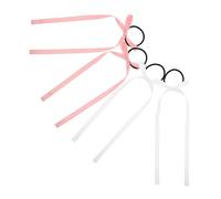GALPADA 2 Pares Accesorios para Niñas con Lazos de Elástica para Dobles y Ajustables para Escolar y Ocasiones Diarias