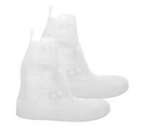 GALPADA 2 Pares De Cubrezapatos Impermeables Para Mujer Cubrezapatos Impermeables Ponchos De Pvc Blanco