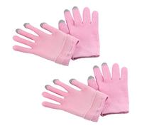 GALPADA 2 pares Guantes Hidratantes con Gel para Manos Secas Agrietadas Rosa Protección Nocturna Suavizante y Regenerador para Uso Diario y Pantalla Táctil