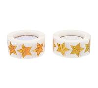 GALPADA 2 Pegatinas Estrella Decorativas para Pegatinas de Recompensa Coloridas Autoadhesivas para Escolar y Doméstico Premios para Maestros y Padres