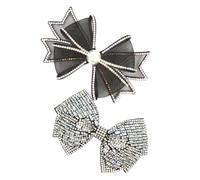 GALPADA 2 piezas Accesorios de Lazo para Ropa Decoración DIY con Brillo Lazos Elegantes para Manualidades y Complementos de Vestuario