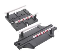GALPADA 2 Piezas Accesorios de Vías de Tren de Plástico de Barricadas para Expansión de Vías Bloqueo de Caminos para Fáciles de Usar y Resistentes