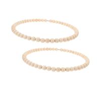 GALPADA 2 Piezas Aros para Atrapasueños de Madera y Acero Inoxidable con Cuentas Rústicas Base Floral para Decoración Diy Boho para Bodas Habitaciones Infantiles y Decoración de Pared