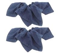 GALPADA 2 piezas Bandas para Pelo de Denim Azul de Pañuelos Cuadrados Elásticos Accesorios Cómodos para Mujer para Moños y Peinados Casuales y Formales
