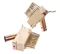 GALPADA 2 piezas Cepillo Manual de Alambre de Acero para Eliminar Malas Hierbas Limpieza de Juntas y Suelos de Unidades para Jardín y Terraza Duradero y Fácil de Usar