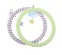 GALPADA 2 Piezas Columpio para Periquitos y Juguete Colgante para Jaulas con Escalera y Anillos de Cuerda de Algodón Soporte para y Trepar para Cacatúas y Agapornis Accesorios Coloridos