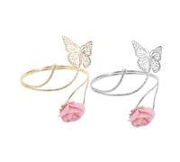 GALPADA 2 Piezas Cortinas Sujetadores Metálicos Ajustables con Diseño Floral Decorativos para Sala y Dormitorio de Broches para Cortinas Resistentes y Fáciles de Instalar