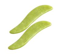 GALPADA 2 Piezas De Tablas De Herramientas De Masaje De Mano Para Raspadores De Masaje De Acupuntura De Jade Portátiles Gua Manual Raspado Completo Sha