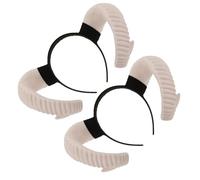 GALPADA 2 Piezas Diadema de Cuernos de Carnero Cosplay Diadema con Orejas de Oveja y Cordero Accesorio Realista para Disfraz y Sesiones de Fotos para Fiestas y Eventos de Caracterización