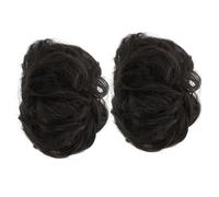 GALPADA 2 Piezas Diadema para Peluca de Moño Postizo Accesorio para Moños para Mujer para Eventos y Uso Diario