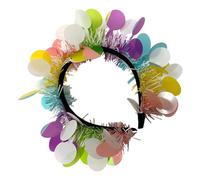 GALPADA 2 Piezas Diademas de Pascua con Tinsel Accesorios Livianos y Cómodos para Fiesta Tocados para Mujer para Carnaval y Celebraciones Festivas