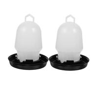 GALPADA 2 Piezas Dispensador Automático de Agua para Gallinas Capacidad Diseño Duradero Resistente al Sol para Gallineros Pollitos y Aves de Corral