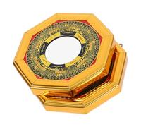 GALPADA 2 Piezas Espejo Bagua Cóncavo de Aleación para Protección y Decoración Feng Shui Tradicional, Diseño Colgante Versátil para Hogar y Oficina Que Equilibra la Energía