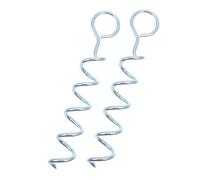GALPADA 2 Piezas Estacas de Anclaje Espiral para Perros y Camping Tornillo de Hierro Resistente Fijación Segura para Trampolines Tiendas y Patios Exteriores