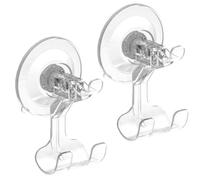 GALPADA 2 Piezas Ganchos de Ventosa Transparentes sin Taladro