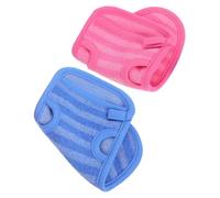 GALPADA 2 Piezas Guantes Exfoliantes de Baño Diseño Doble Cara para Guantes para Ducha y Limpieza Profunda Removedor de Muerta Paño Coreano Exfoliante