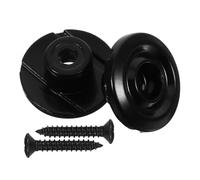 GALPADA 2 Piezas Guías de Cuerdas Retenedor Negro Metal Accesorios para Instrumentos Musicales Diseño Moderno y Seguro para Cambio de Cuerdas