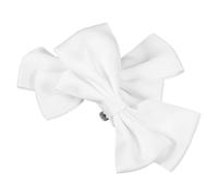 GALPADA 2 Piezas Hebillas para Zapatos de Novia Lazo de Tela Color Marfil, Decoración para Zapatos de Boda, Accesorio Elegante para Fiestas y Banquetes