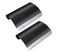 GALPADA 2 piezas Herramienta de Raspado de Pelo de Cerdo Mango Ergonómico de Acero Manganeso Negro Resistente y Portátil para Eliminar Pelo de Cerdo y de Pescado Doméstico y