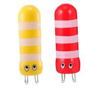 GALPADA 2 Piezas Herramienta de Tejido DIY para Suéteres, Tejedora de Cuerda de Plástico Abs, Pequeña Aguja de Punto Forma de Abeja en Colores Amarillo y Rojo, Adecuado para Manualidades