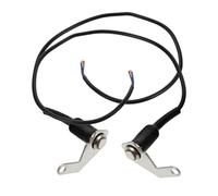GALPADA 2 Piezas Interruptor para Manillar de Motocicleta de Acero Inoxidable Botón de Control para Ventilador Faro y Bocina con Auto Bloqueo y Restablecimiento Soporte Compatible con