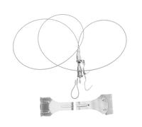GALPADA 2 piezas Kit Colgador Cuadros Acero Inoxidable Ajustable con Doble Gancho y Cable Colgar Marcos y Espejos Fácil Instalación y Soporte Múltiple