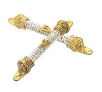 GALPADA 2 Piezas Mezuzah Judía de Metal con Decoración Religiosa Vintage para Judía para Jánuca y Kosher
