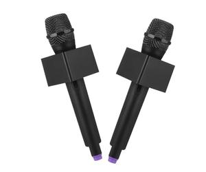 GALPADA 2 Piezas Micrófono de Juguete para Etiquetas Cuadradas Micrófono de Plástico Portátil para rol Infantil para Creatividad y Desarrollo del Lenguaje
