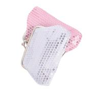 GALPADA 2 Piezas Mini Carteras de Niñas con Lentejuelas Brillantes Monederos Pequeños para Cambio Bolsos Compactos para Almacenaje de Monedas y Accesorios para Diario