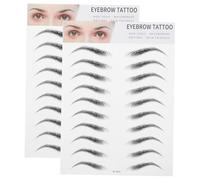 GALPADA 2 Piezas Pegatinas para Cejas Estilo Curvado Cejas Postizas Transferencia de Imitación para Mujeres Diseño