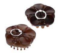 GALPADA 2 Piezas Peine de Madera para Masaje Capilar de Sándalo con Anillo para Dedos Cepillo Manual de Dientes Redondos para Rascar y Masajear el Cabelludo Cepillo Natural para Cuidado