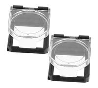 GALPADA 2 Piezas Protector de Interruptor Pulsador Resistente Golpes con Adhesivo Cubierta para Botón de Encendido Compatible con Ordenadores