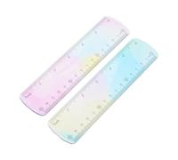 GALPADA 2 Piezas Regla Flexible de PVC de 15cm para Dibujo y Oficina, Resistente y Flexible, Adecuado para Estudiantes y Profesionales en Tareas de Medición