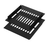 GALPADA 2 Piezas Rejilla de Ventilación Cuadrada de Aluminio para Muebles para Armarios y Color Negro Alta Resistencia y Durabilidad Excelente Transpirabilidad