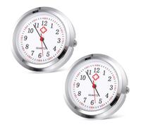 GALPADA 2 Piezas Reloj de Bolsillo para Enfermera Esfera Vintage de Vidrio, Accesorio de Reloj Práctico y Conveniente para Manual DIY y Diseño Conciso Varios Estilos