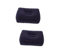 GALPADA 2 Piezas Reposapiés Inflable Plegable para Cojín Ergonómico para Piernas Almohadilla Resistente de PVC con Superficie Aterciopelada Soporte Cómodo para y Descanso