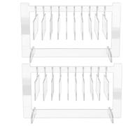 GALPADA 2 Piezas Soporte Acrílico para Exhibición de Uñas Decoradas Tablero Pequeño para Manicura Profesional Organizador Transparente para Muestras y Diseños de Uñas Postizas