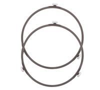 GALPADA 2 piezas Soporte de Base Redonda para Microondas con Ruedas Pequeñas de Plástico de Resistente y Ligero para Plato Giratorio de Horno