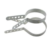 GALPADA 2 Piezas Soporte de Suspensión de Silenciador de Motocicleta Clip de Soporte de Motocicleta Metálico Plata 50cc 80cc para Motos Mini de 2 Tiempos y Scooter
