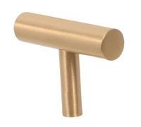 GALPADA 2 piezas Tiradores de Latón Macizo para Armarios y Diseño Minimalista Cilíndrico Resistentes y Duraderos de Compatibles con Puertas de Vestuario y Tocadores
