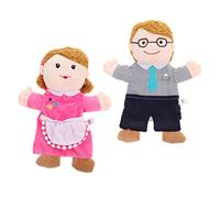 GALPADA 2 Piezas Títeres de Mano Familiares de Peluche para Educativo para Cuentos y Representaciones Infantiles