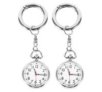 GALPADA 2 Relojes Cronógrafos para Enfermeras y Estudiantes Reloj De Bolsillo Forma De Llavero Diseño Moderno Ideal para Exámenes y para Mayores