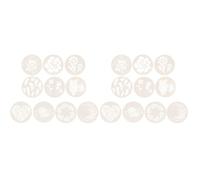 GALPADA 2 Series Plantillas Creativas Para Pintar Pasteles Y Café De Moldes Reutilizables Para Decorar Con Y Colorantes Para Elaboración De Postres Y Bebidas Calientes 10 Piezas*2