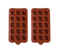 GALPADA 2 Unidades Molde de Silicona para Bombones y Tartas, Multiusos y Fácil de Limpiar, Material Marrón Adecuado para Repostería Creativa y Elaboración de Fondant Color Aleatorio