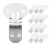 GALPADA 20 Clips Metálicos para Zapatos Grandes de Hierro Hebillas Planas Desmontables para Decoración y Manualidades Accesorios Resistentes y Ligeros para Calzado Pack de 20 Unidades