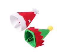 GALPADA 20 Gorros Navideños Creativos para Paletas de Fieltro No Tejido, Reutilizables, Ideales para Adornos de Fiestas Navideñas y Accesorios de Navidad Color Aleatorio Varios Estilos