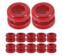 GALPADA 20 Piezas Cuentas de Modificación para Cuerdas de Guitarra Cuentas Metálicas de Precisión con Acabado Suave Accesorios de Reemplazo para Guitarra Clásica y Resonadora Color Rojo