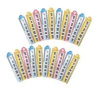 GALPADA 20 Piezas Reutilizables Regla Plegable para Regla Portátil con Diseño de Piano Ligera y Multiuso para Escuela y Oficina Colores Aleatorios Color Aleatorio