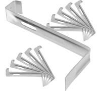 GALPADA 20 Piezas Sujetadores de Baldosas Antideslizantes de Acero Inoxidable para Tejas de 110 Mm, Clips Niveladores para Fijación Exterior en Techos Gancho Reforzado para Lluvia y Nieve