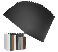 GALPADA 20 separadores de libros negros y organizadores de discos de vinilo para estantes: pestañas de índice para escribir, almacenamiento multimedia de DVD de cómics, separadores de PP para